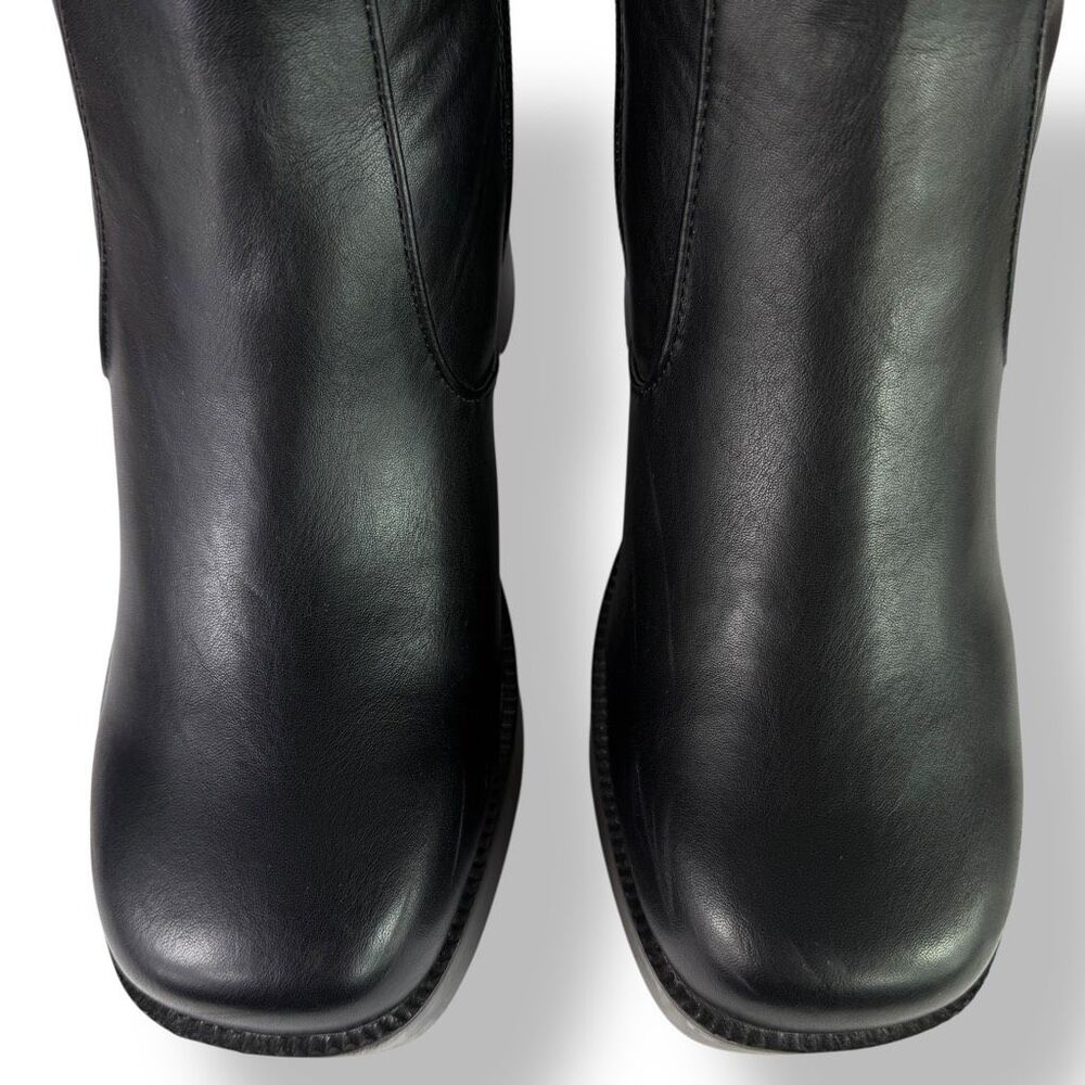 Madden Girl Grace Y2K-Inspired Black Chunky Platform Ankle Boots Women’s 9 M - Picture 9 of 12